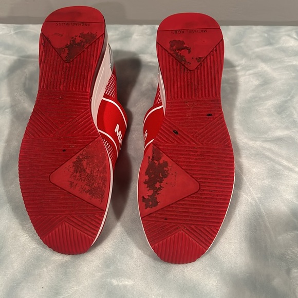 Michael Kors used red and white slip ons size 9 - Picture 4 of 4